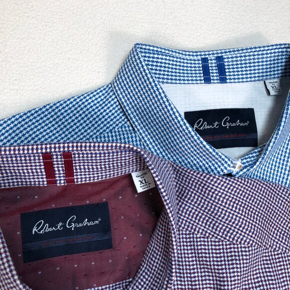 Blue and Purple Checkered Shirts by Robert Graham - Picture 3 of 14